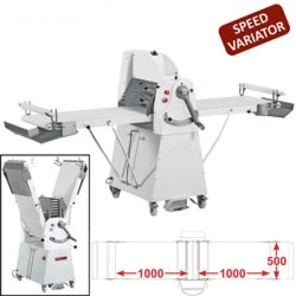 LM/50-10MVV (25) Teigausrollmaschine, Sockel, 500x1000 mm - Variable Geschwindigkeit