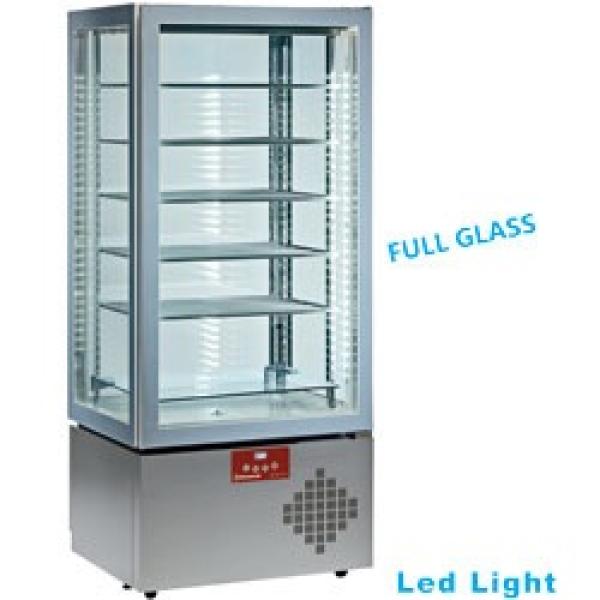 MAX/50BS-R2 (25) Panorama Tiefkühl Vitrine, "FULL verglast", 6 Ebenen, statisch