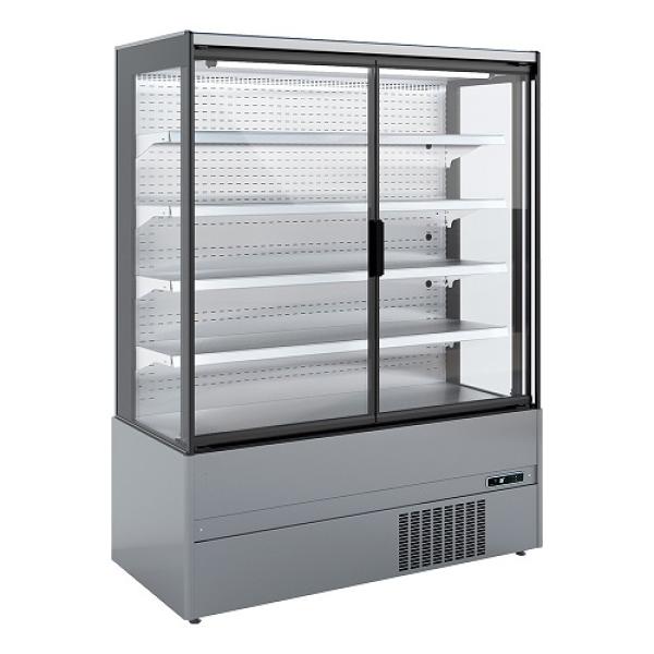 MML09-FX (25) Imola Wandkühlregal, Selbstbedienung, Flügeltüren - FULL INOX