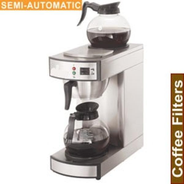 PCF-S2/F (23) Filter Kaffeemaschine 1-gruppig + 2 Wärmhalteplatten - Halbautomatisch