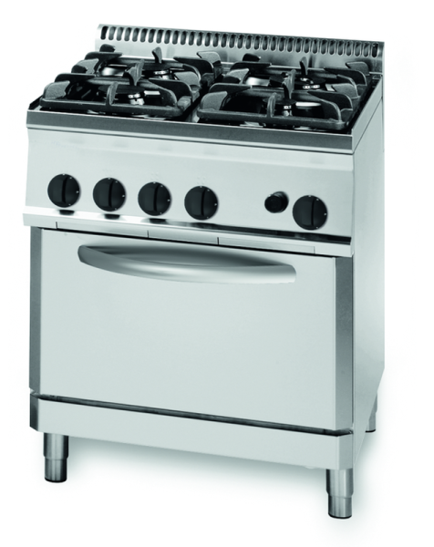 PF70GG7 10321001 (25) K Gasherd, 4 Brenner, Gas-Backofen, 70x70x85