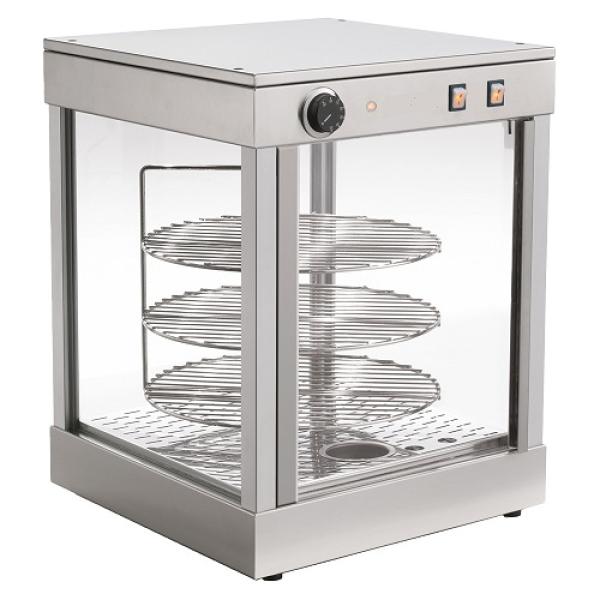 PIZZA/D38 PIZZAROTO (25) Pizzavitrine Wärmevitrine rotativen D. 380 mm