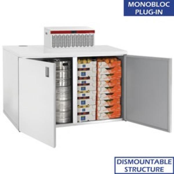 RBB/3_3_URA/P3-R2 RBB/3_3_URB/P3-F5 (25) Minikühlzelle "Lagerung", Fasskühler, 1400 Liter, 2 Türen (mit Kühleinheit)