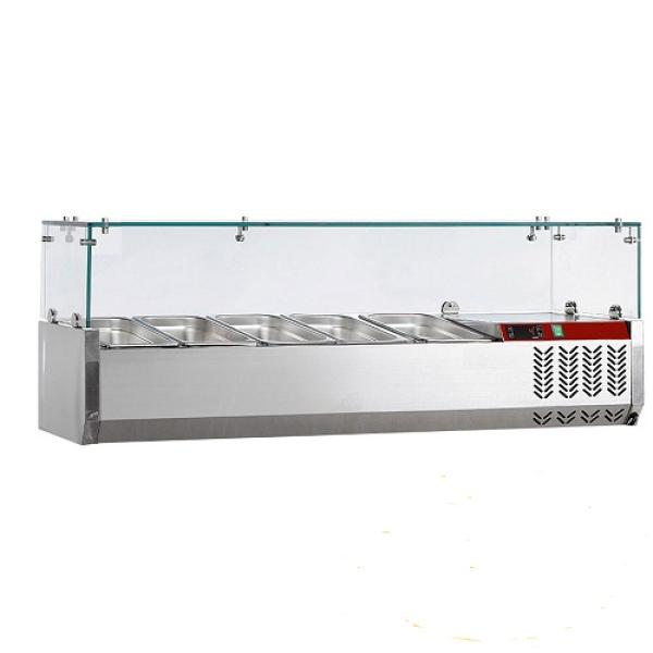 SX120/DV-R6 (25) Kühlaufsatz 5x GN 1/4 - 150 mm, mit Glas