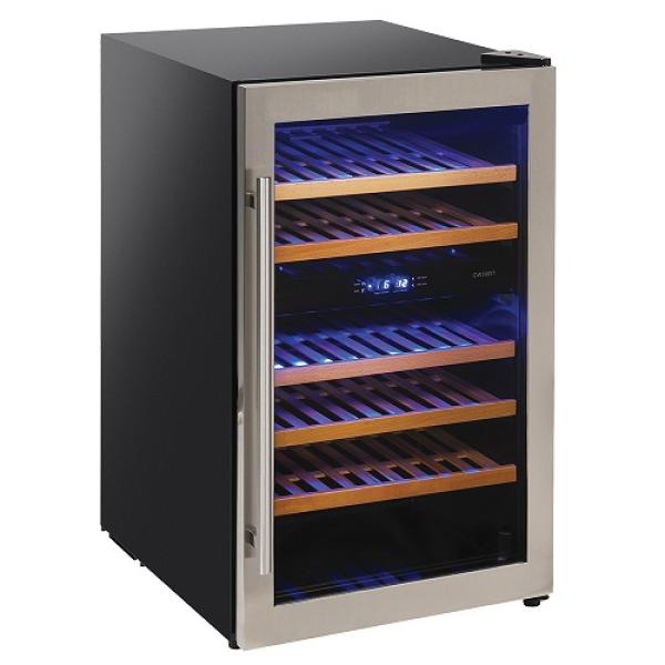 WCB/16-T2 WCB/16-X2S (25) Weinkühlschrank Vitrine, belüftet, 160 Lt.,2 Temperatur ,BLACK