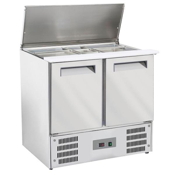 WR-SAL6-S2 SAL2M/R6 (25) Saladette mit Deckel, Reserve 2 Türen, GN 1/1