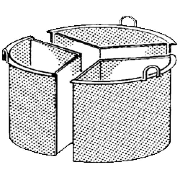 A9/CP-103 (25) Korb 3 Bereiche, 100 Liter