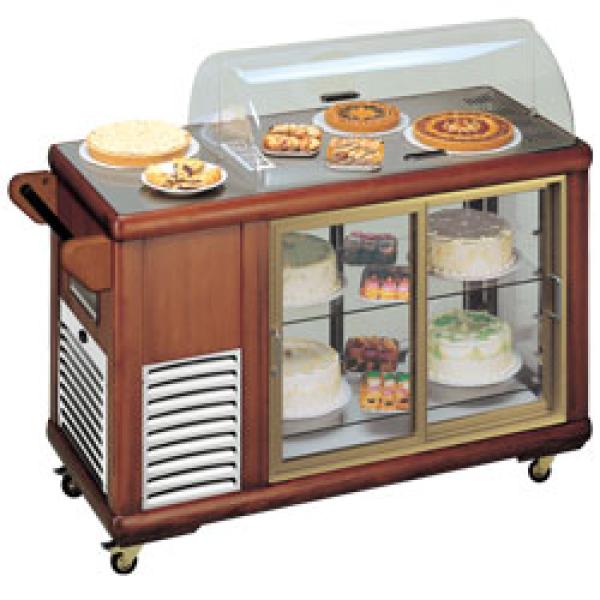 CARRELLINO 250 (25) TEC Buffetvitrine, gekühlter Wagen für Kuchen