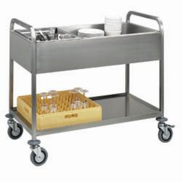 CDS-311 (25) Transport-Abräumwagen Inox, 3x GN 1/1, obere Ablage