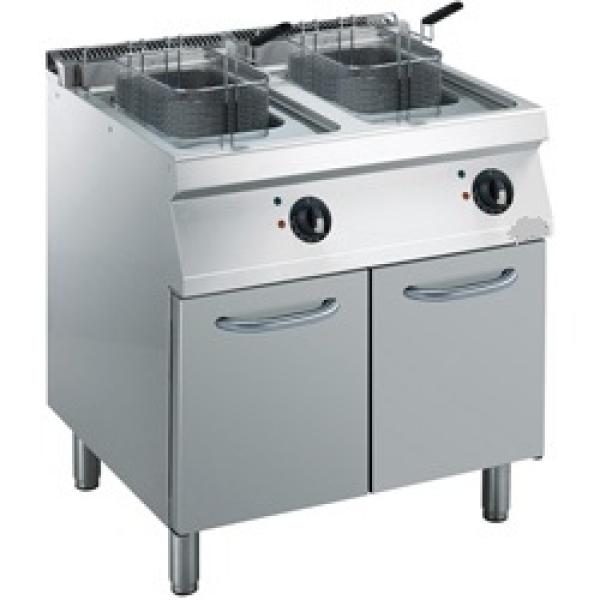 E17/F28A8-N (25) Elektro Friteuse 2x 14 Liter auf Unterbau