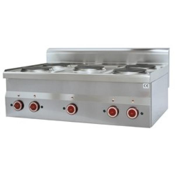 E60/5P9T-N (25) Elektroherd 5 Platten Tischgerät, 90x60x28