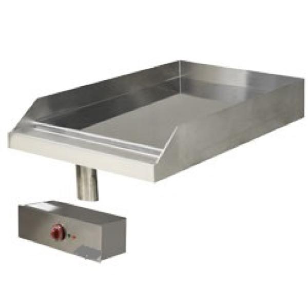 EDI/PLCD4 (24) Drop-In Elektro Grillplatte, glatt verchromt , Einbaugerät