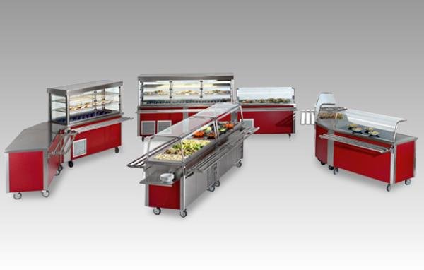 BT15 (25) EGB15 Bain-Marie Element auf offenem Unterbau 4 GN 1/1