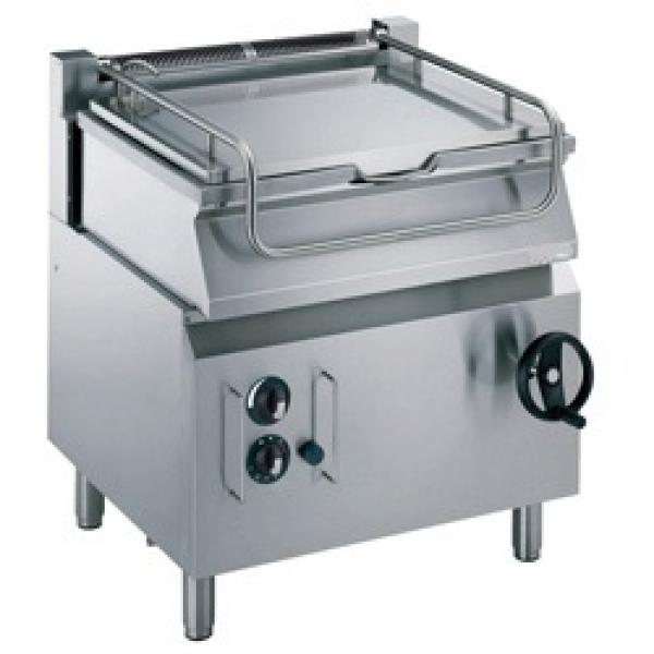 G17/BRI8-N (25) Gas Kippbratpfanne, Becken aus Edelstahl 60 Liter auf Unterbau