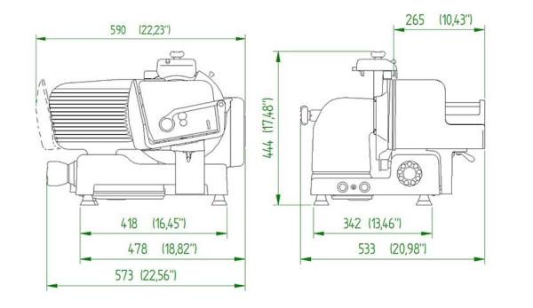 Kollosal 250 VK VE Manconi (25) Aufschnittmaschine Vertikal Messer Ø 250 mm