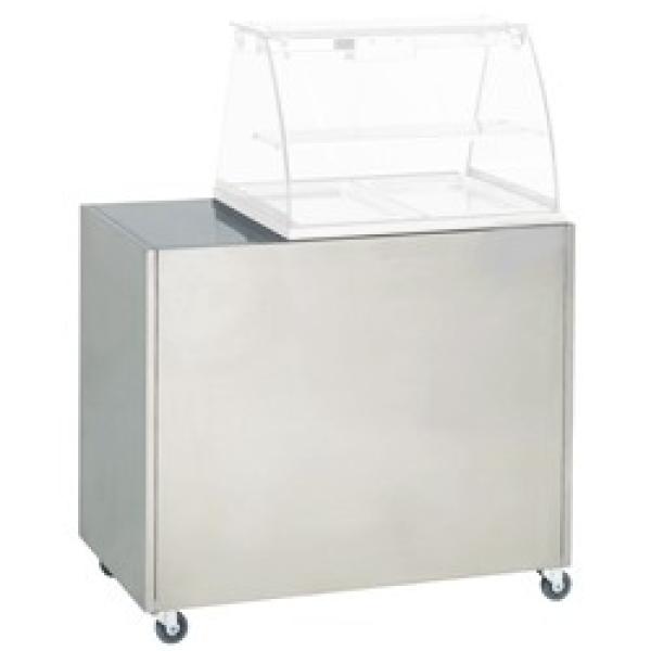 VBE-311 (25) Warmhaltevitrine, Bain-Marie, 3 GN 1/1 Panorama, 102x61x68