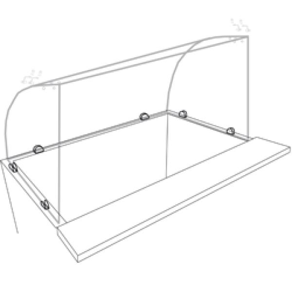 KV3 (24) KIT gebogene Frontglasscheibe für SAL3M/D