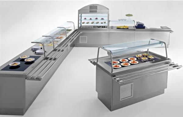BT12 (25) EGB12 Element Bain-Marie auf offenem Unterbau 3 GN 1/1