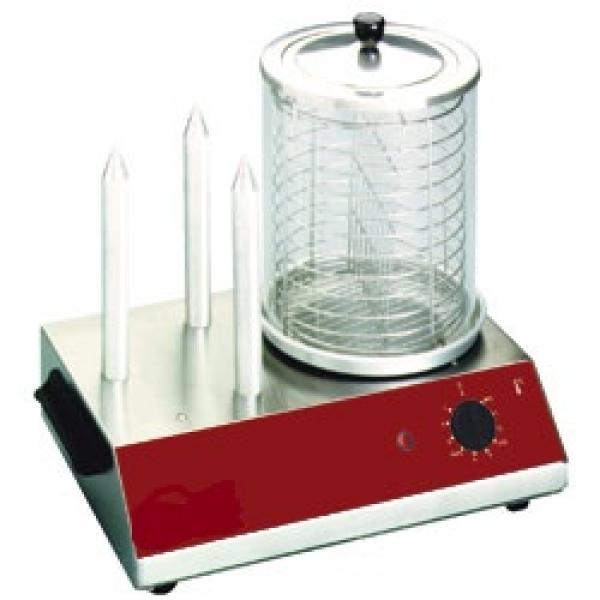 STAR-HD/R (25) Hot-Dog-Kocher und Spießtoaster mit 3 Spießen und Pyrex Glas