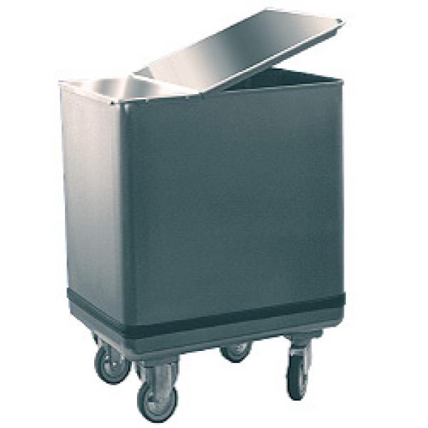 TRX15/MX (25) Mehlwagen aus Edelstahl auf Rädern 150 Liter