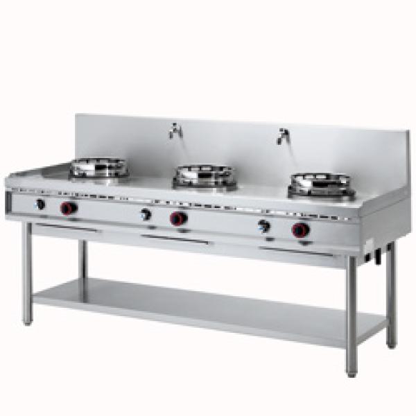 WGL3-20 (25) Wok Herd, 3 Brenner, 3x13 kW, 200x70x80