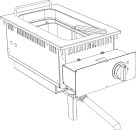 10414411 (26) K Elektro Fritteuse 15 Liter Drop In 700 Breite 400mm