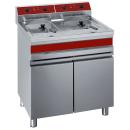 WR-EF28-E2 F14_14E/M (25) Elektro Fritteuse, 2x 9KW, 2 Becken 2x 14 Liter, Unterschrank