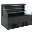 GBN13-L5 (25) Bologna Wandkühlregal, Selbstbedienung, offen - SCHWARZ, 852mm