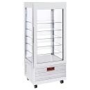 INN/VN-W5-R2 (25) Panorama Vitrine 4 Seiten T° positiv, 5 Regale aus Glas, belüftet, 480 Lit., WEIß