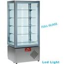 MAX/50AV-R2 (25) Panorama Vitrine, 5 Ebenen, Umluft, 490 Liter, 81x65x184