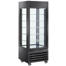 MAX/507-BB (25) Exalta Panorama Vitrine für ICE CREAM 440 l, 5 Glasstufen, Umluft - SCHWARZ