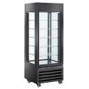 MAX/507-CB (25) Exalta Panorama Vitrine für Schokolade 440 l, 5 Glasstufen, Umluft - SCHWARZ