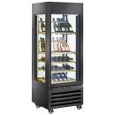 MAX/507-VB2 (25) Exalta Panorama Vitrine für Wein 440 l, 1 Ebene + 4 Regale, Umluft - SCHWARZ