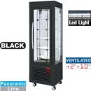 SNE/RN-B7-R2 (25) Panorama Vitrine, 5 rotierende Glasablagen, 360 LT, Edelstahl