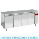 TS4N/H (25) Kühltisch Umluft für Zentralkühlung 4 Türen GN 1/1, 2043x700xh880/900