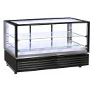 VHDG-B1 (25) Warmhalte Beheizte Vitrine EN oder GN, Umluft, 2 Ebenen, SCHWARZ