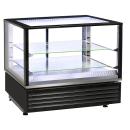 VHDP-B1 (25) Warmhalte Beheizte Vitrine EN oder GN, Umluft, 2 Ebenen, SCHWARZ