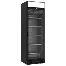 WR-38CA-AB DRINK-38V/Z6 (25) Getränkekühlschrank, Umluftkühlung, 382 Liter, schwarz, mit Leuchtkasten