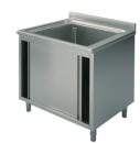 SLA1707 (24) M Spülschrank mit 1 Becken und Flügeltür, 70x70